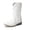 WHITE, variant on Girls' Cowgirl Cowboy Western Boots Mid-Calf Riding Shoes for Kids & Tweens