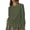 C-Green77, variant on Casual Boho Women Loose Fit Long Sleeve T Shirt Breathable Linen Top Beach Vacation Clothing Ruffle Hem Crewneck Tunic Stylish Tops