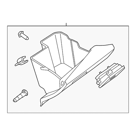 Genuine OE Ford Glove Box - DT1Z-61060T10-HD Fits select: 2014-2018 FORD TRANSIT CONNECT