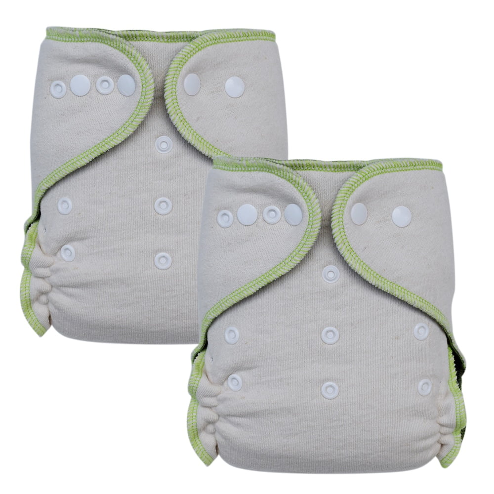 Baby StayDry Hemp Night Fitted Cloth Diaper, One Size (2pack
