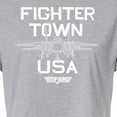 thumbnail image 3 of Top Gun - Property of Fighter Town - Juniors Cropped Cotton Blend T-Shirt, 3 of 5