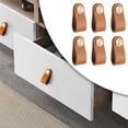 thumbnail image 1 of 6 uds estilo Retro mango de muebles de cocina de repuesto de cuero para vestidor armario accesorios de caja de herramientas marrón Colco Mango de cocina, 1 of 8
