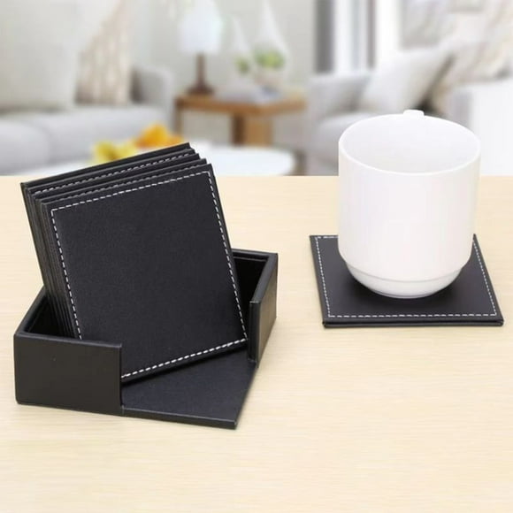 Double Sided Leather Tray Leather Leather Suitable Mats Coffee Tray Insulation Tray Large Leather Business Office Supplies