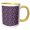 Yellow/White, variant on 3drose, Seamless Circle Pattern Background - Abstract Purple Vector Design, 11oz Mug