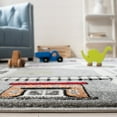 thumbnail image 4 of SAFAVIEH Carousel Kids Devan Train Track Area Rug, Gray/Ivory, 5'3" x 7'6", 4 of 11