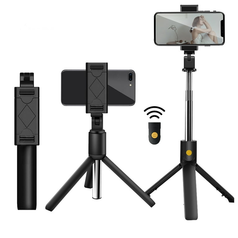 TONEOF 60 Cell Phone Selfie Stick Tripod,Smartphone Tripod Stand All-in-1  with Integrated Wireless Remote,Portable,Lightweight,Extendable Phone
