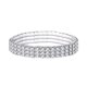 thumbnail image 1 of 1 Completo Brillante Elástico Tobillera Pulsera Cumpleaños Filas Super A 4 Elástico Fiesta Boda Accesorios Pulseras, 1 of 1