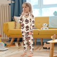 thumbnail image 4 of FORMRS Long Sleeve Top and Pants Pajama Set for Niños 2-Piece Sleepwear, Sizes 18M-8Y, Blue Cakes, 4 of 6