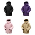thumbnail image 2 of Zecgelong Girls Winter Down Jacket Warm Thickened Thermal Coat Windproof Cold Weather Outerwear For Toddler Kids Youth, 2 of 6