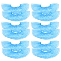 Omeite 100Pcs Disposable Shoe Covers with T-buckle Plastic T-type Shoe Cover Machine Refills