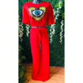 thumbnail image 3 of Conjunto De Ojo Turco Blusa Y Pantalón Acampanado Color Rojo Talla Unitalla Marca Emil SaEs, 3 of 4