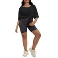 thumbnail image 5 of Womens Fashion Workout T Shirts Plus Size Tops Summer Clothes Short Sleeve Spring Tee, 5 of 6