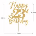 thumbnail image 4 of Adorno para Pastel Yotawebery Brillo Dorado 23º Cumpleaños, 4 of 5