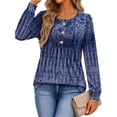 thumbnail image 2 of Fantaslook Womens Tops Dressy Casual Button Pleated Blouses Long Sleeve Shirts Fall Fashion Tunic Tops, 2 of 8
