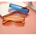 thumbnail image 2 of Lunettes de Soleil Mode Sans Monture pour Hommes et Femmes, Mode de Rue, Vacances, Protection Solaire (Couleur : g, Taille : Medium), 2 of 4