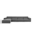 thumbnail image 3 of Sectional Sofa Set, Fabric, Dark Grey Gray, Modern Contemporary Urban Design, Living Lounge Room Hotel Lobby Hospitality, 3 of 10