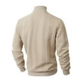 thumbnail image 3 of OGLCCG Men's Turtleneck Sweater Slim Fit Casual Warm Jacquard Twisted Knitted Pullover Sweaters Winter Soft Solid Color Sweaters, 3 of 7