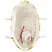 On 34th Isabellaa Straw Medium Drawstring Tote, Created for Macys - Straw/white