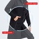thumbnail image 5 of Toystoory Chaqueta de traje de neopreno de 3MM para buceo, abrigo cortavientos con doble cremallera frontal, traje de Surf para canoa, aeróbic Deportes acuáticos Negro L, 5 of 6