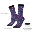 thumbnail image 4 of Pofeuu Dance Skull Star Print Crew Socks, Adult Running Hiking Socks for Youth and Adult, 4 of 6