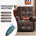 thumbnail image 5 of Rhevoy Power Lift Recliner with Massage and Heat for Elderly, Faux Leather Lift Chair for Living Room, 5 of 8