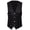 Black, variant on Hevirgo Plus Size Formal Men Solid Color Suit Vest Single Breasted Business Waistcoat