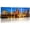 Boston, variant on Cincinnati Skyline Wall Art - 3 Piece USA Panoramic Cityscape Posters for Living Room Bedroom Office Colorful American Skyscrapers City Night Pictures Canvas Prints Framed 16" W x 16" H x 3