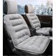 thumbnail image 2 of Cojín de asiento de coche Fundas de asiento de felpa de lujo para asiento delantero de coche inferior+respaldo, protector de cojín de asiento universal cálido en invierno funciona con sedán SUV Pickup, 2 of 3