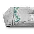 thumbnail image 3 of Animal Soft Flannel Fleece Blanket, I Love You Sea Words with Pipefish Species Holiday Sunny Hot Places Holiday Vacation Theme, Cozy Plush for Indoor and Outdoor Use, 50" x 70", Teal, by Ambesonne, 3 of 6