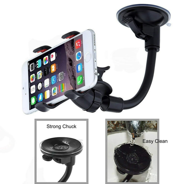 360° Car Windshield Mount Cradle Holder Stand For Mobile Cell Phone GPS  iPhone x 