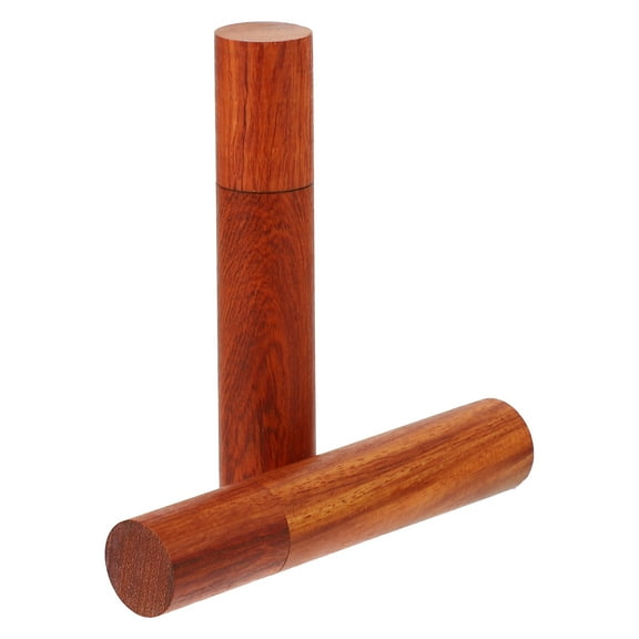 ELAYARD 2-Pack Portable Brown Incense Storage Tubes Natural Holder for Home Decor and Travel Use