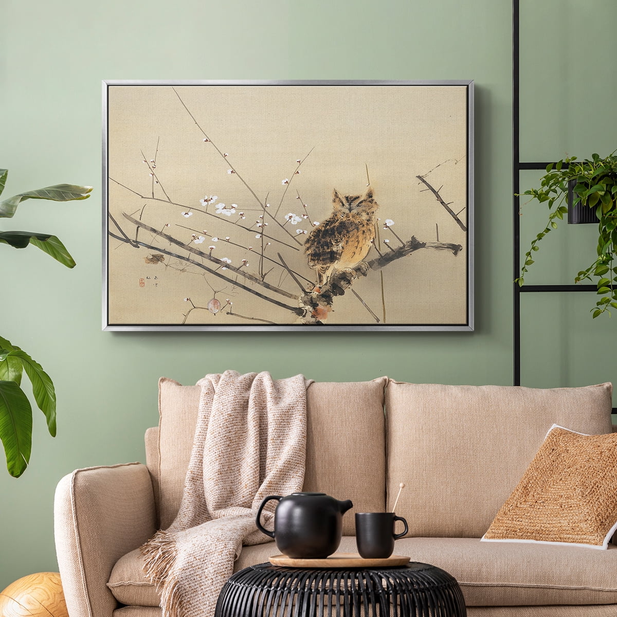 Vintage Landscape-MXVI By Wexford Home Framed in Silver Wood Gallery Wrapped Canvas 27 in. x 41 in.