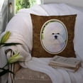 thumbnail image 3 of Carolines Treasures SS8919PW1414 Bichon Frise Fabric Decorative Pillow, 14Hx14W, multicolor, 3 of 4