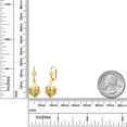 thumbnail image 2 of Gem Stone King Stunning 1-1/4 inch Dangle Spheres Gold Plated Brass Lever-Back Women's Earrings, 2 of 5