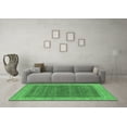 thumbnail image 3 of Ahgly Company Indoor Round Oriental Emerald Green Industrial Area Rugs, 6' Round, 3 of 4