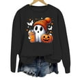 thumbnail image 4 of Wyzesi Ensembles de Sweatshirts de Maternité Sweatshirts pour Femmes Décontracté Manches Longues Tee-Shirts Graphiques Col Rond Sweatshirts Pull Tops pour Femmes Sweatshirt Graphique Marron Lune Sweatshirts Long, 4 of 4