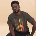 thumbnail image 2 of Juneteenth Flag Black History Month African American Pride Graphic classic tee (Dark Chocolate, 2XL), 2 of 2