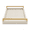 Ivory, variant on Dark Grey Faux Leather Shagreen Large Serving Tray With Brushed Stainless Steel Handles