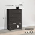 thumbnail image 4 of Prepac Sonoma Washed Black 5-Drawer Chest, 4 of 9