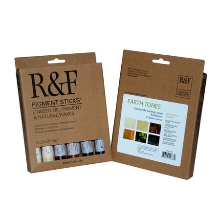 UPC: 0836943007789 | R&F Handmade Paints Pigment Stick Set  6-Colors  Earth Tones