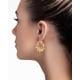 thumbnail image 3 of Pendientes SNGIA Chunky Gold Hoop con circonita cúbica para mujer, 3 of 6