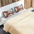thumbnail image 5 of Yayeee Pillowcase King Size Set of 2 Satin Wrinkle Resistant Pillow Case, Vibrant Floral, 5 of 8