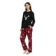 thumbnail image 5 of Apparonia Pijamas a Juego de Algodón para Parejas, Top de Manga Larga y Pantalones Largos, Conjuntos de Pijamas para Dormir, Cuadros Navideños F L, 5 of 6