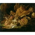 thumbnail image 3 of Paton, Sir Joseph Noel 17x15 Black Modern Framed Museum Art Print Titled - Puck and the Fairies from A Midsummer Nights Dream, 3 of 5