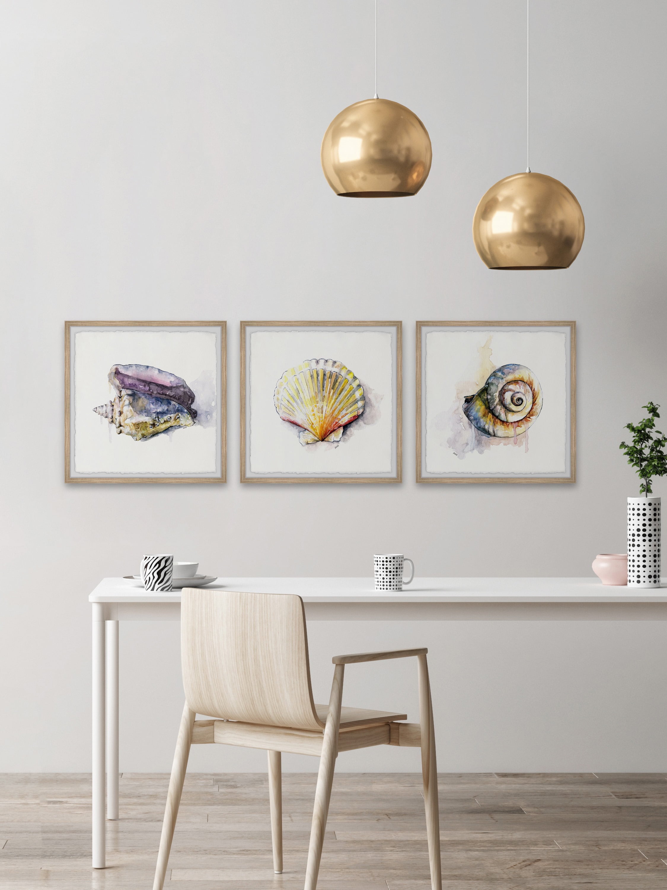 Marmont Hill Sea Buddies Triptych by Rachel Byler
