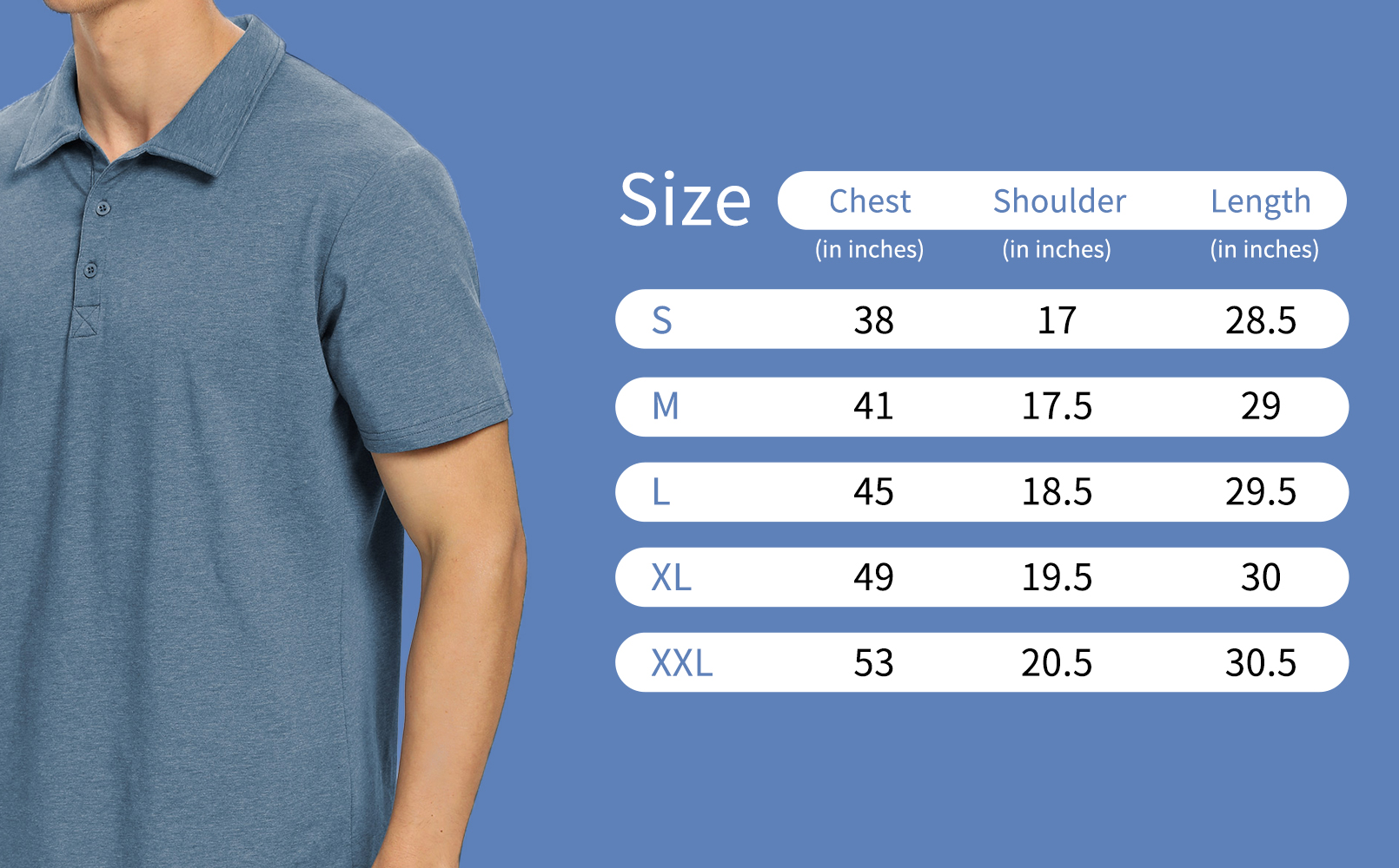 Iceglad Men's Soft Cotton Polo Shirt With Short Sleeves photo 7