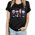 thumbnail image 4 of Pimfylm 4th of July Women Plus Size Shirts Graphic Tees USA Casual Oversized Short Sleeve Tops(Black,M), 4 of 5