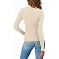 thumbnail image 4 of KISSMODA Women's Turtleneck Sweaters Long Sleeve Shirts Ribbed Knit Slim Fit Sweaters T Shirt Basic Casual Tee Tops, 4 of 4