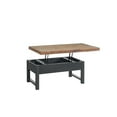 thumbnail image 3 of Pomona Table Basse en Bois Brun 42 Pouces avec Dessus Relevable et Rangement, 3 of 9