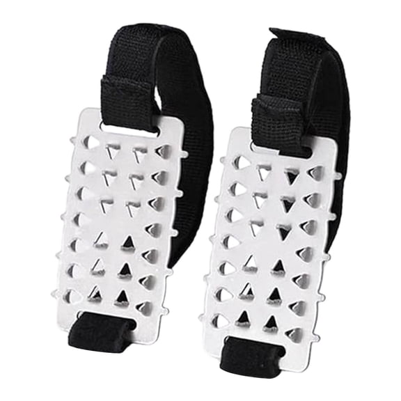 Winter Ice Cleats for Shoes | Multi-Tooth Stainless Steel Anti-Slip Covers with Adjustable Straps | Fits Any Boot Type | 1 Pair